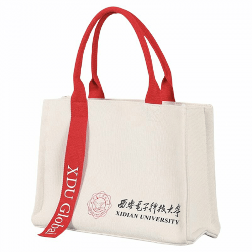 >HENTO-F08 Canvas Bag With Custom Printed Logo